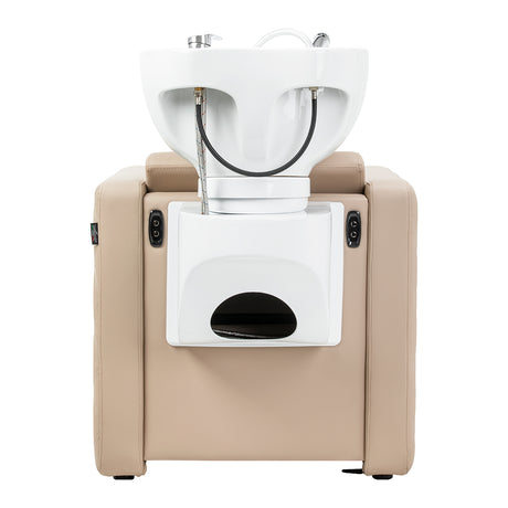 Gabbiano Sylvia Plus Lavacabezas Eléctrico Con Masaje – Beige · Vista posterior