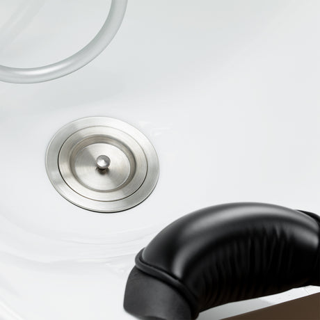Gabbiano Sylvia Plus Lavacabezas Eléctrico Con Masaje – Beige · Detalle del desagüe