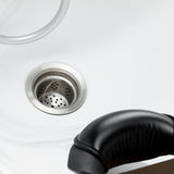 Gabbiano Sylvia Plus Lavacabezas Eléctrico Con Masaje – Beige · Detalle del desagüe