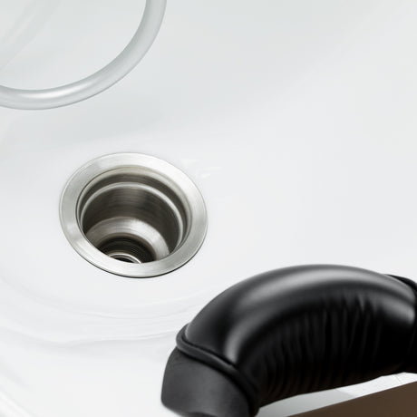 Gabbiano Sylvia Plus Lavacabezas Eléctrico Con Masaje – Beige · Detalle del desagüe