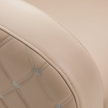 Gabbiano Sylvia Plus Lavacabezas Eléctrico Con Masaje – Beige · Detalle de costuras del tapizado