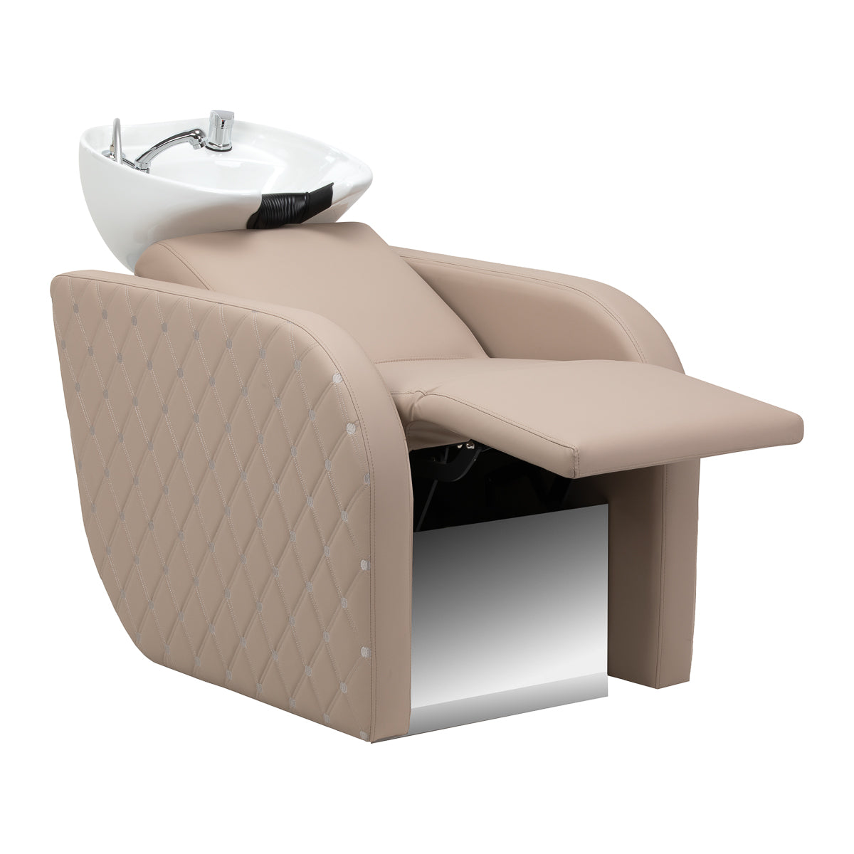 Gabbiano Ines Lavacabezas Eléctrico Con Masaje – Beige · Posición del reposapiés