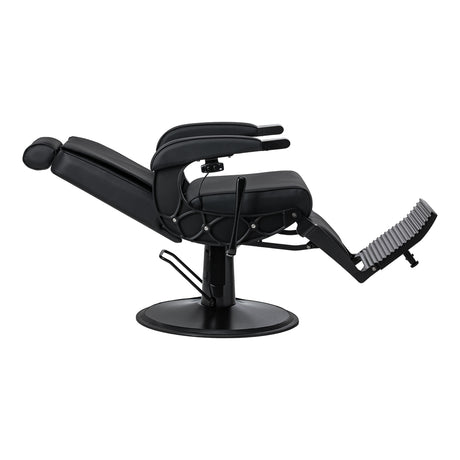 Gabbiano Continental Sillón De Barbería Con Masaje – Negro · Posición reclinada