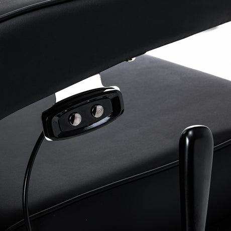 Gabbiano Continental Sillón De Barbería Con Masaje – Negro · Mandos del masaje