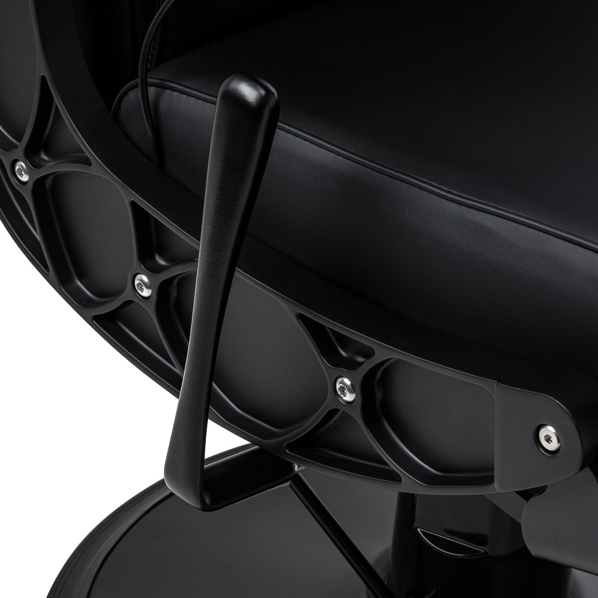 Gabbiano Continental Sillón De Barbería Con Masaje – Negro · Palanca de ajuste