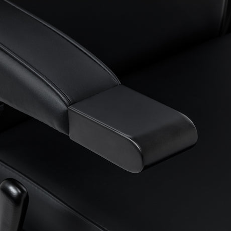 Gabbiano Continental Sillón De Barbería Con Masaje – Negro · Detalle del reposabrazos