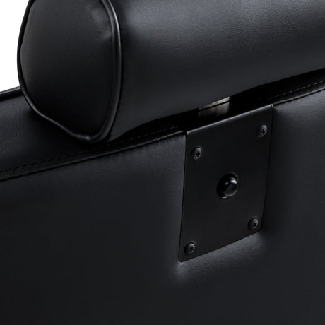 Gabbiano Continental Sillón De Barbería Con Masaje – Negro · Detalle posterior