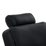 Gabbiano Continental Sillón De Barbería Con Masaje – Negro · Reposacabezas