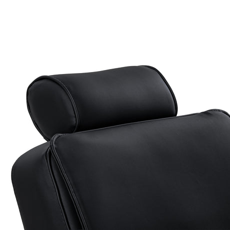 Gabbiano Continental Sillón De Barbería Con Masaje – Negro · Reposacabezas