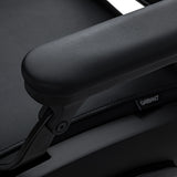 Gabbiano Francesco Sillón De Barbería Con Masaje – Negro, Base Negra · Detalle del reposabrazos