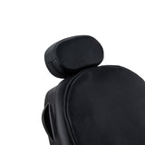 Gabbiano Francesco Sillón De Barbería Con Masaje – Negro, Base Negra · Reposacabezas