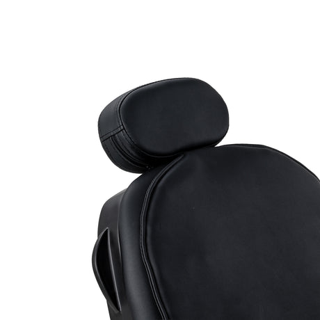 Gabbiano Francesco Sillón De Barbería Con Masaje – Negro, Base Negra · Reposacabezas