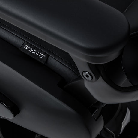 Gabbiano Francesco Sillón De Barbería Con Masaje – Negro, Base Negra · Detalle del asiento