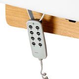 Sillon Siesta Camilla SPA Eléctrica – Blanca, Base Marrón Claro · Mando