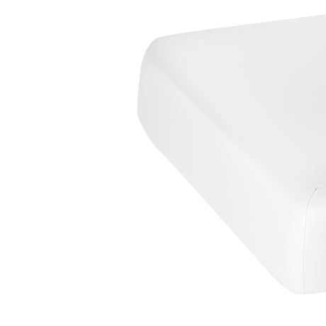 Sillon Siesta Camilla SPA Eléctrica – Blanca, Base Marrón Claro · Funda extraíble