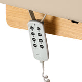 Sillon Siesta Camilla SPA Eléctrica – Beige, Base Marrón Claro · Mando