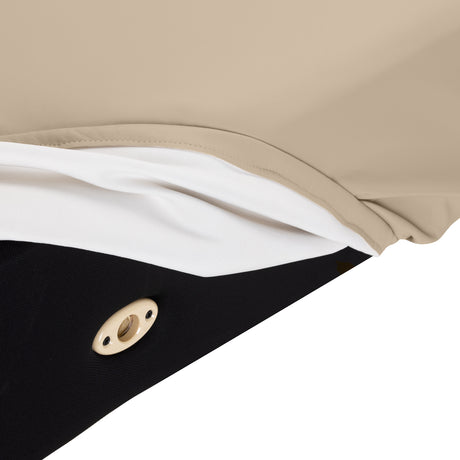 Sillon Siesta Camilla SPA Eléctrica – Beige, Base Marrón Claro · Funda extraíble