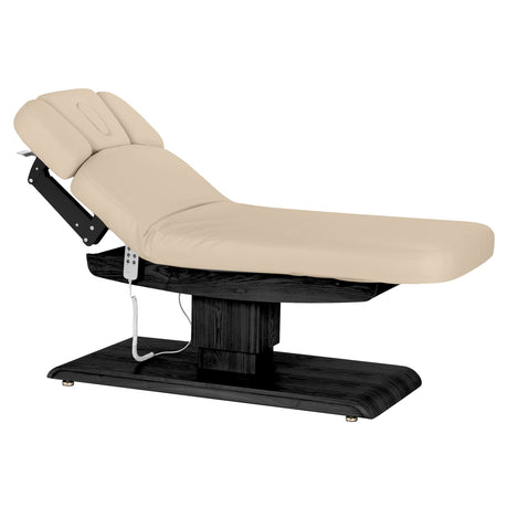 Camilla SPA Eléctrica Sillon Relax – Beige, Base Negro · Posición reclinada