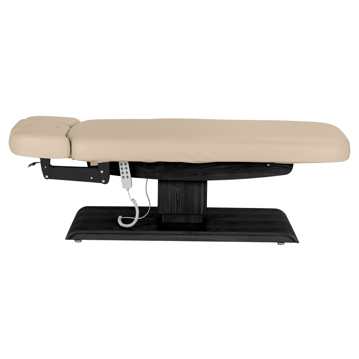 Camilla SPA Eléctrica Sillon Relax – Beige, Base Negro · Vista lateral