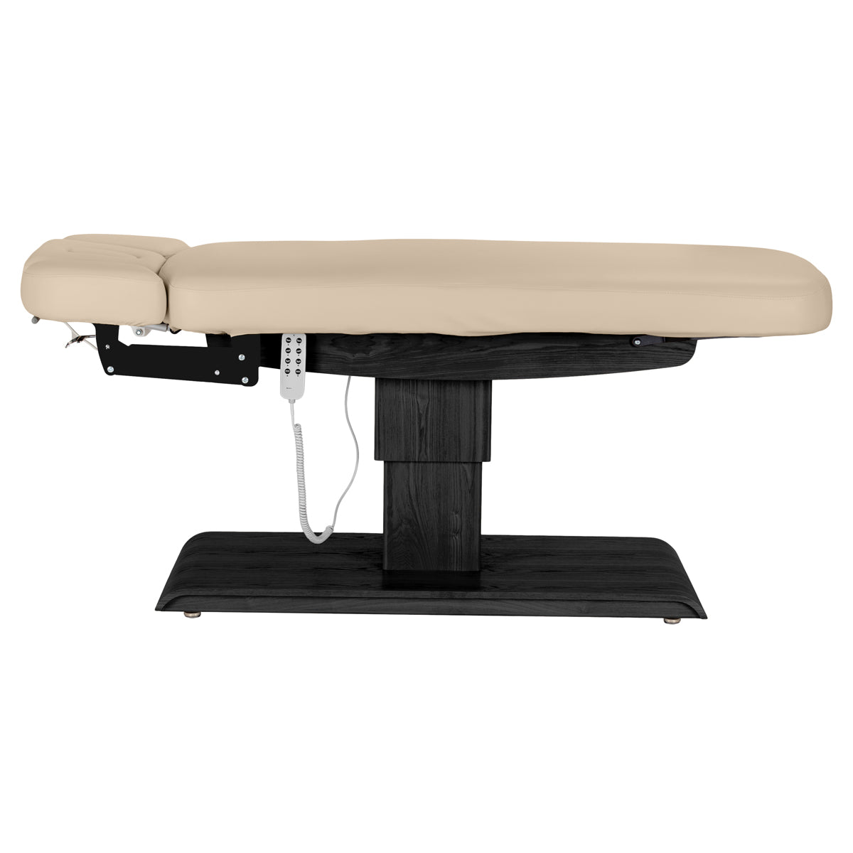 Camilla SPA Eléctrica Sillon Relax – Beige, Base Negro · Vista lateral