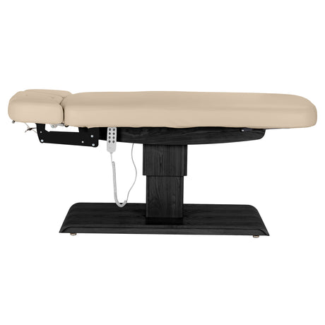 Camilla SPA Eléctrica Sillon Relax – Beige, Base Negro · Vista lateral