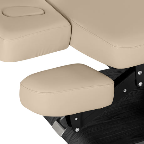 Camilla SPA Eléctrica Sillon Relax – Beige, Base Negro · Soporte de brazos