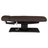Camilla SPA Eléctrica Sillon Relax – Marrón Oscuro, Base Negro · Vista lateral