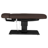 Camilla SPA Eléctrica Sillon Relax – Marrón Oscuro, Base Negro · Vista lateral