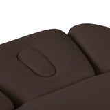 Camilla SPA Eléctrica Sillon Relax – Marrón Oscuro, Base Negro · Abertura facial