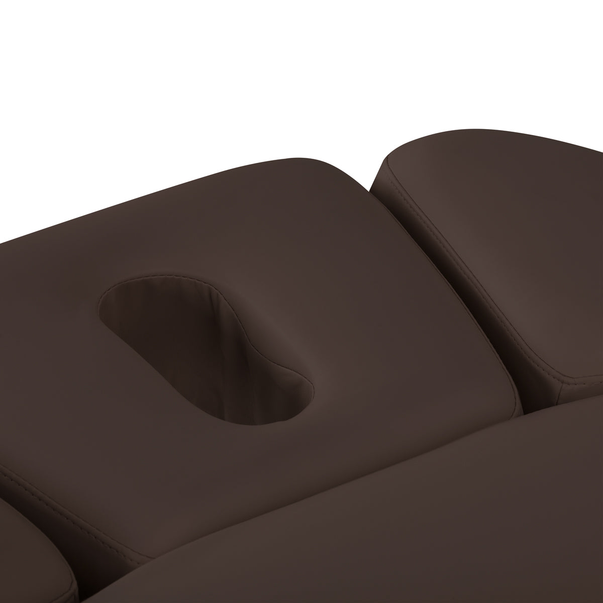 Camilla SPA Eléctrica Sillon Relax – Marrón Oscuro, Base Negro · Abertura facial