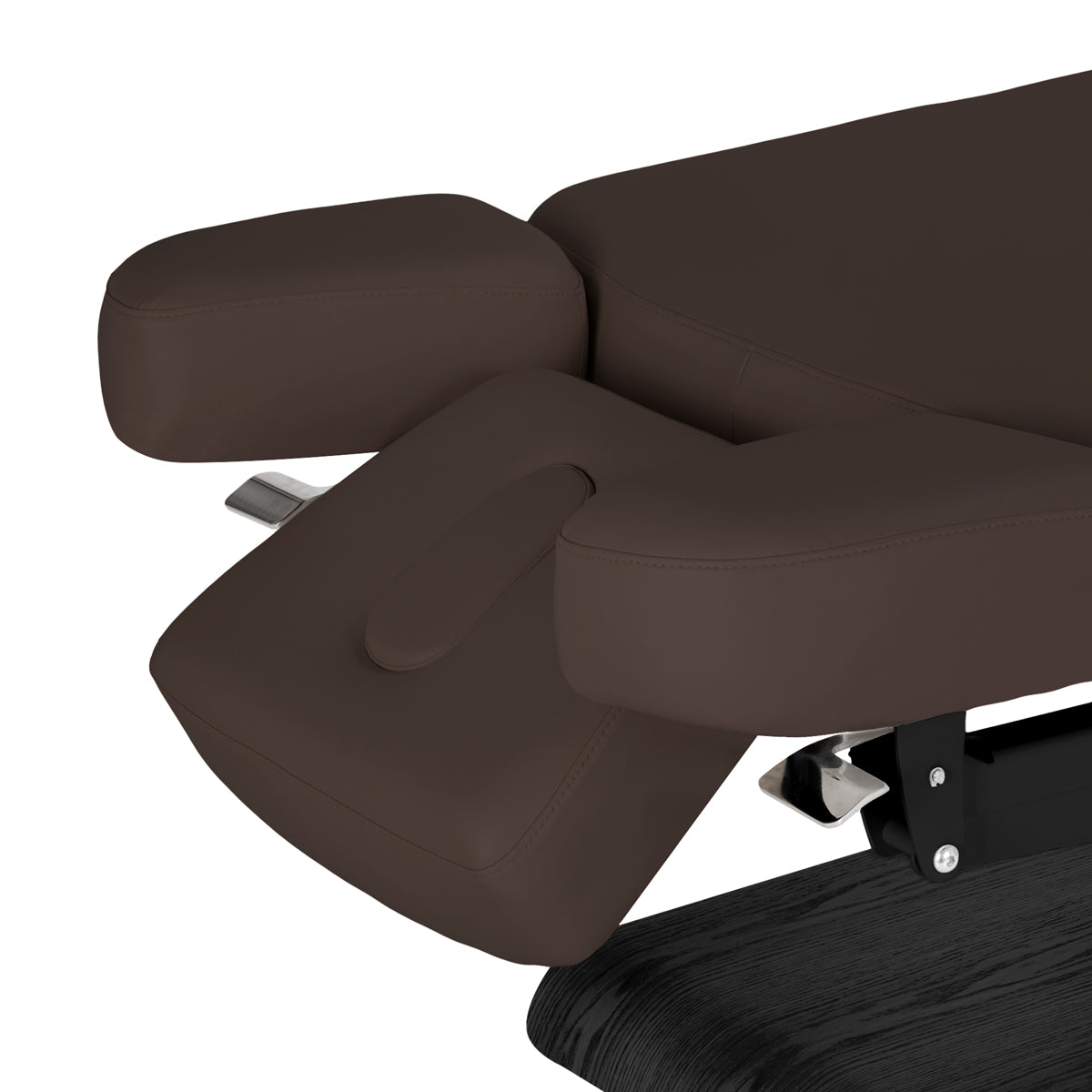 Camilla SPA Eléctrica Sillon Relax – Marrón Oscuro, Base Negro · Laterales del reposacabezas