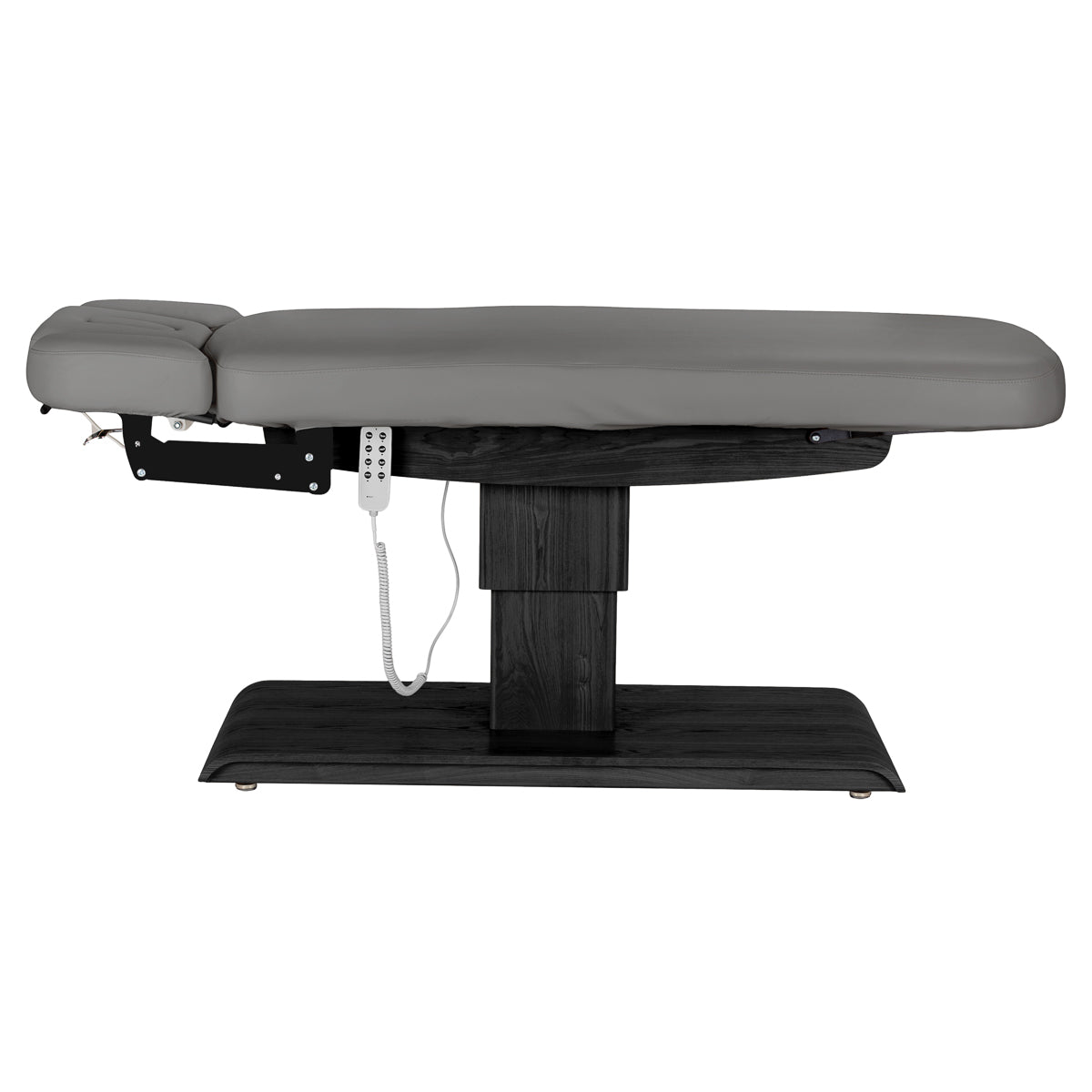 Camilla SPA Eléctrica Sillon Relax – Gris, Base Negro · Vista lateral