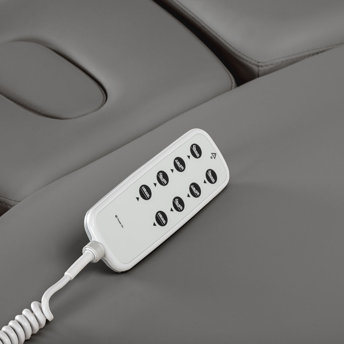 Camilla SPA Eléctrica Sillon Relax – Gris, Base Negro · Mando