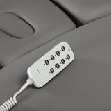 Camilla SPA Eléctrica Sillon Relax – Gris, Base Negro · Mando