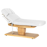 Sillon Relax · blanco / marrón claro · respaldo elevado