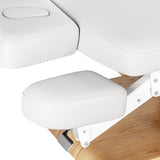 Sillon Relax · blanco / marrón claro · apoyo de brazos y reposacabezas