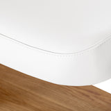 Sillon Relax · blanco / marrón claro · costura del borde de funda
