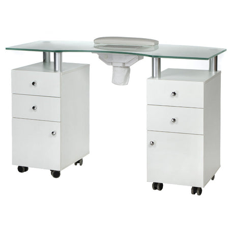 Manicure Table + incliner BD-3453+P WHITE - BVShop