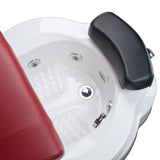 Fotel do pedicure z masażem BR-3820D Bordowy - BVShop