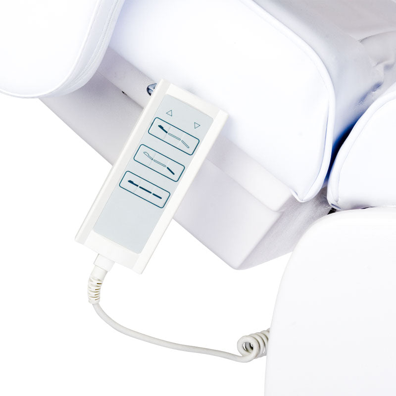 Fotel kosmetyczny elektryczny LUX BW-273B White - BVShop