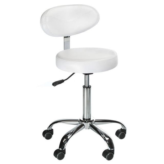 Cosmetic stool with backrest BD-9934 white - BVShop