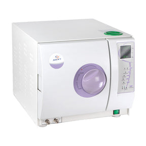 Autoclave medical Class B 8L Sun8-II by Beauty System with built-in printer, stainless steel chamber and control panel.