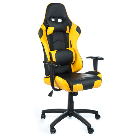 Fotel gamingowy RACER CorpoComfort BX-3700 Żółty - BVShop