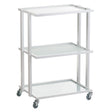 White Beauty System cosmetic cabinet BCH-5043 with multiple storage compartments and sleek design for organized beauty products.
