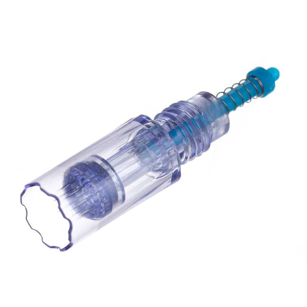 Beauty System MTS Artmex Cartridge with 36 needles, showing fine needle tips for professional microblading and permanent makeup.