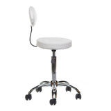Cosmetic Stool with backrest BH-7289 White - BVShop