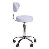 Taboret kosmetyczny z oparciem BD-9934 lavender - BVShop