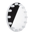 LED illuminated Hollywood oval mirror by Beauty System, 80cm wide, with bright LED lighting and sleek oval frame.