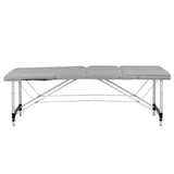 3-section aluminum comfort folding massage table, gray - BVShop