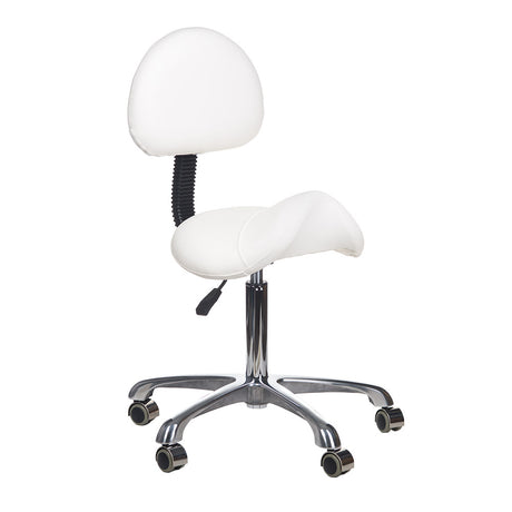 Taboret kosmetyczny BY-8373 biały - BVShop